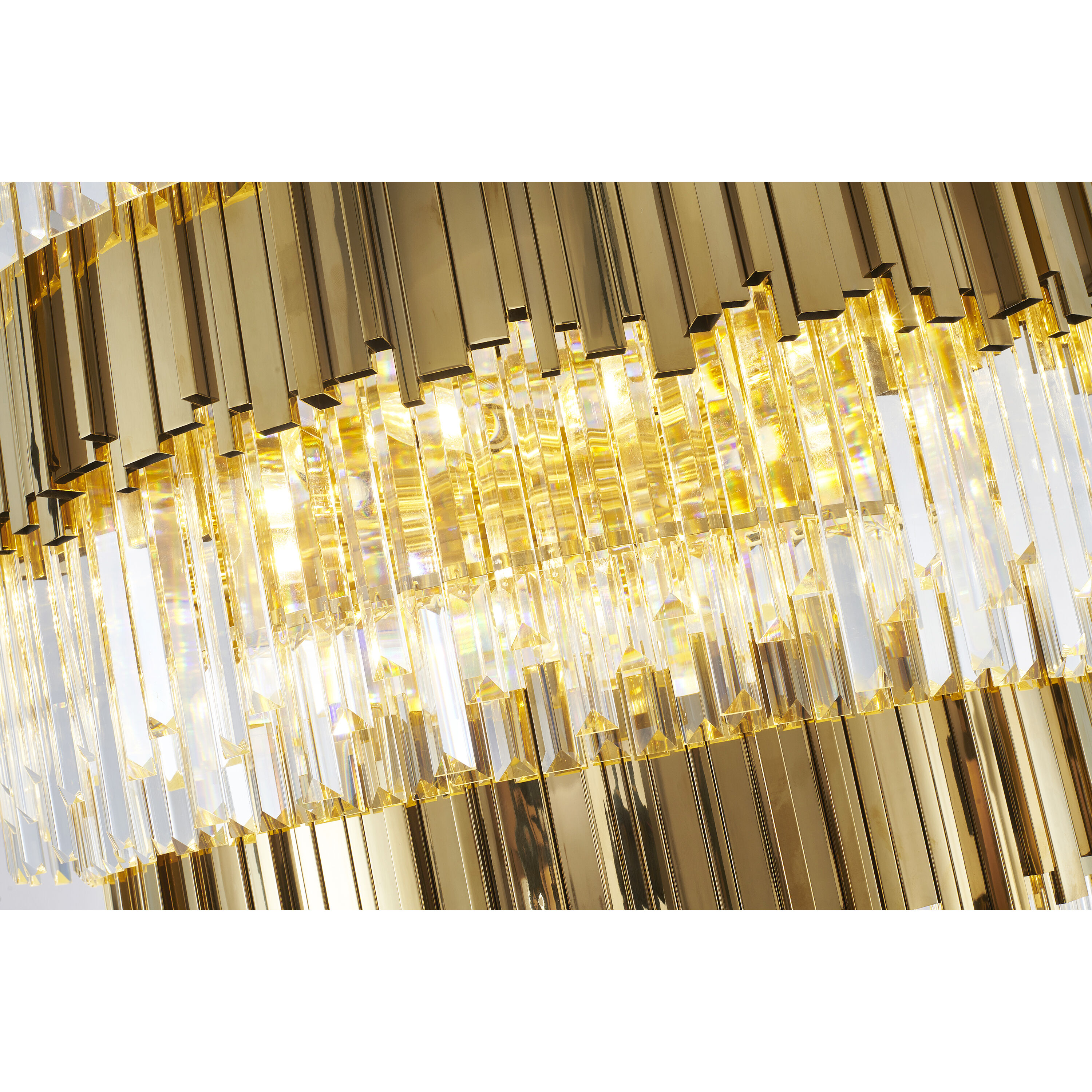 Canada 60 Light 43.4 inch Shiny Gold Chandelier Ceiling Light